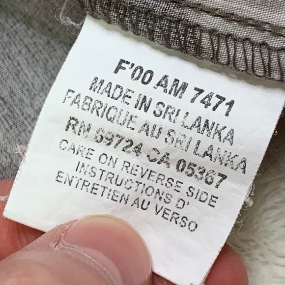 Columbia Brown Cotton Buck Print Button Down | XL - Picture 6 of 6